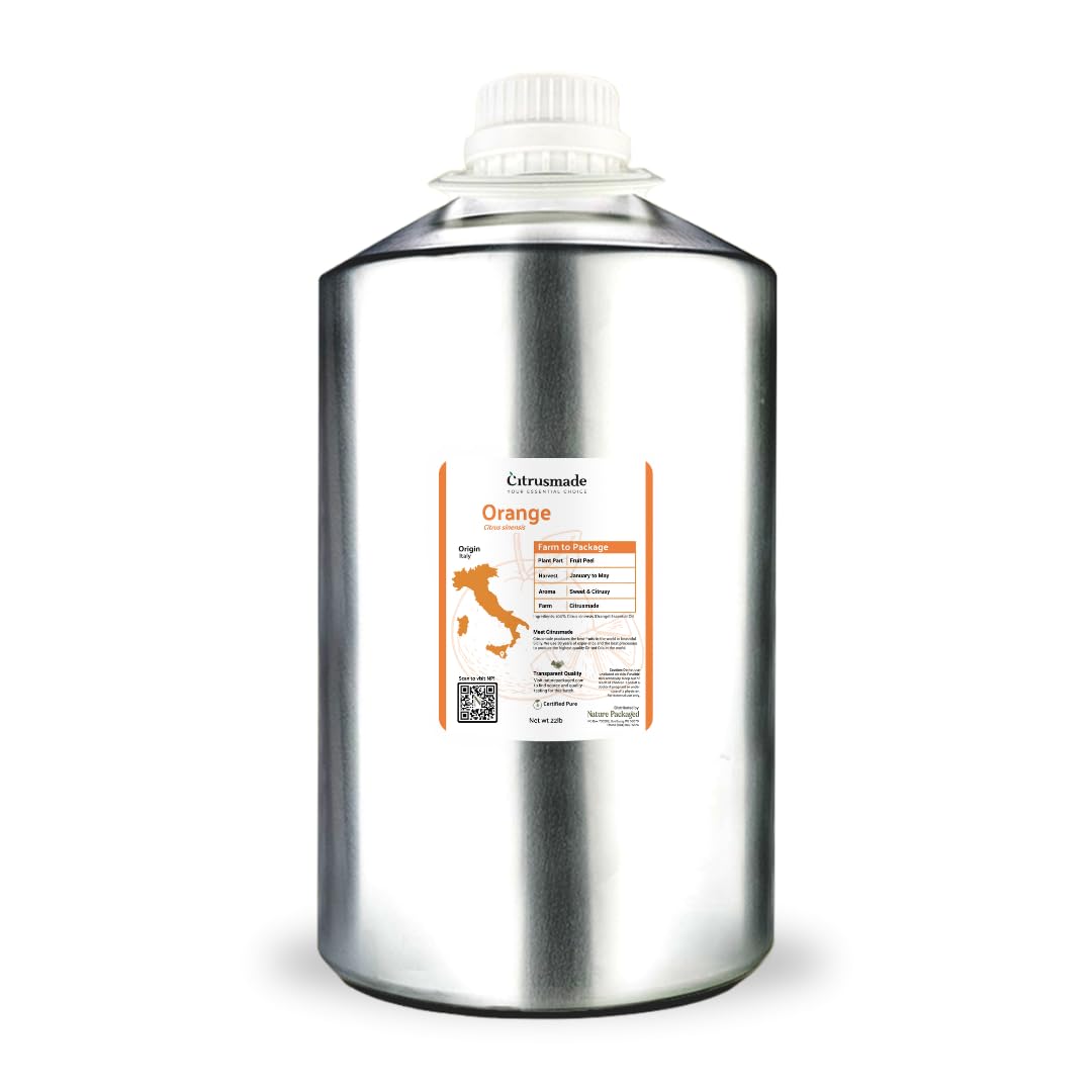 Nature Packaged Orange Essential Oil - Direct from Citrusmade in Sicily- Aceite de Naranja Dulce for Home Care, Skincare $ Aromatherapy - Premium