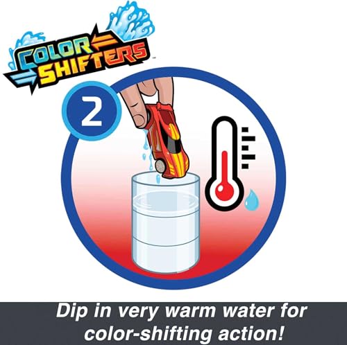 Hot Wheels 2 Toy Cars, Colour Reveal Toy Vehicles in 1:64 Scale, Includes 2 Colour Shifters, 3 Reveals in Hot and Cold Water, Cars for Kids Ages 3 and Up, Styles May Vary, GYP13 - Image 5