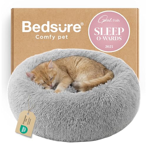 Bedsure Calming Cat Beds for Indoor Cats - Small Cat...