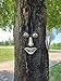 Red Carpet Studios Tree Face Outdoor Décor Wood-Like Hand Painted Sculpted Resin, Man w/Big Nose