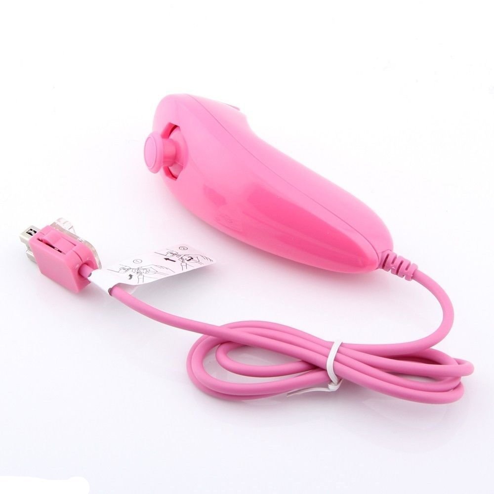 2 en 1 Manette Plus Et Nunchunk pour Nintendo wii- Rose