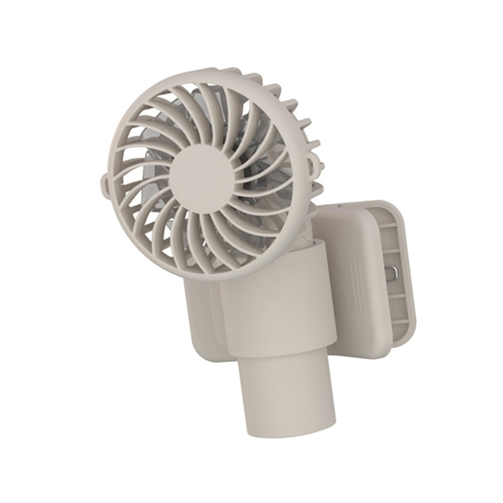 Tsophreniq Multifuntional Clip on Fan Efficient Umbrella Fan 1000mAh Rechargeable ABS Texture for Travel and Outdoor Use Travel