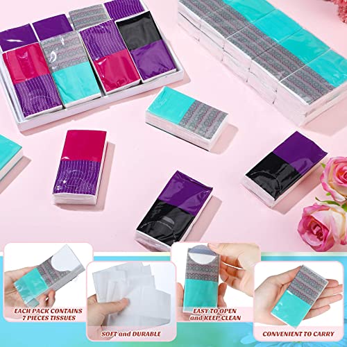 Teling 120 Pack Facial Tissue Packs 3 Ply Travel Size Tissue Packs Bulk Individual Tissue Packs Small Individual Tissue Packs For Spring Pocket Tissue Packs For Wedding Holiday Party 8 Sheets Per Pack #TOP4