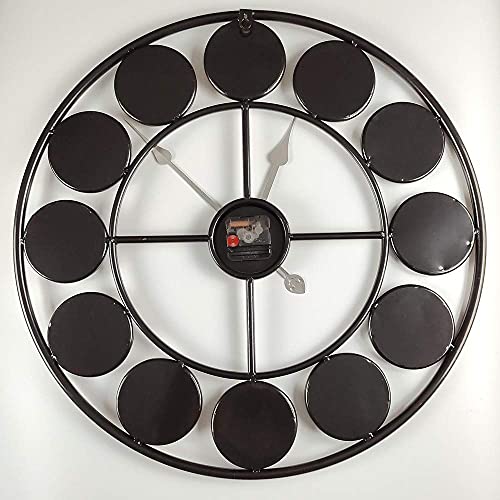 MOLEIHAO Separate Dial Wall Clock,Large Vintage Decor for Living Room,Home,Office,Retro,Metal,Farmhouse,24 inches,Rustic Gold Frame, Silent Non-Ticking - Image 7