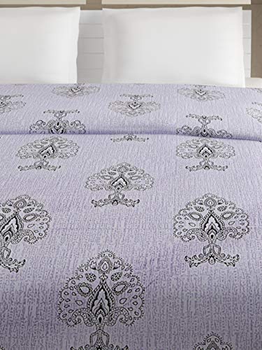 Image of Swayam Double Size AC Comforter | 254 cm X 228 cm | Grey, 150 GSM | Comes with Health Layer : Prevents oozing Out of Fibre