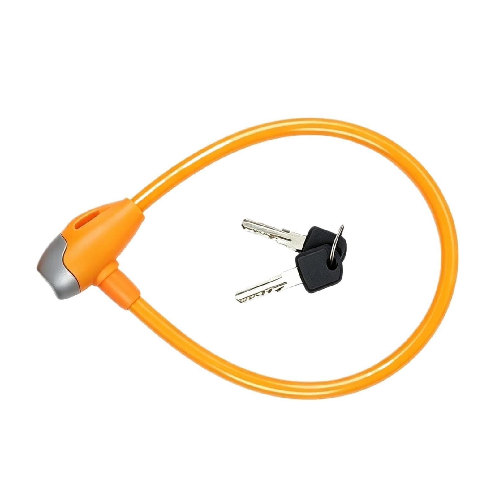 1 cerradura antirrobo de cable de acero al carbono.