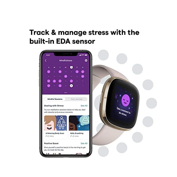 Fitbit-Sense-Advanced-Smartwatch-with-Tools-for-Heart-Health-Stress-Management-Skin-Temperature-Trends-WhiteGold-One-Size-S-L-Bands-Included Fitbit Sense Advanced Smartwatch with Tools for Heart Health, Stress Management & Skin Temperature Trends, White/Gold, One Size (S & L Bands Included)
