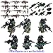 Nicolababe Weapon Pack Military Weapon Set Incl Helmet Body Armor Cloak and Motorcycles Designed for Minifigures Compatible with Minifigures of All Major Brands (SWAT Weapon)