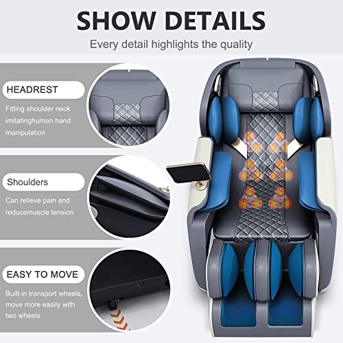 Bilitok Massage Chair Recliner With Zero Gravity Heating And Bluetooth Functions Foot Roller, Airbags, Neck Shoulder Back Calf And Foot Massager, Easy To Use At Office And Home… #TOP5