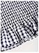 SOLY HUX Women's Plaid Print Tie Shoulder Ruffle Tank Shirts Shirred Vintage Babydoll Tops Dark Blue and White Small