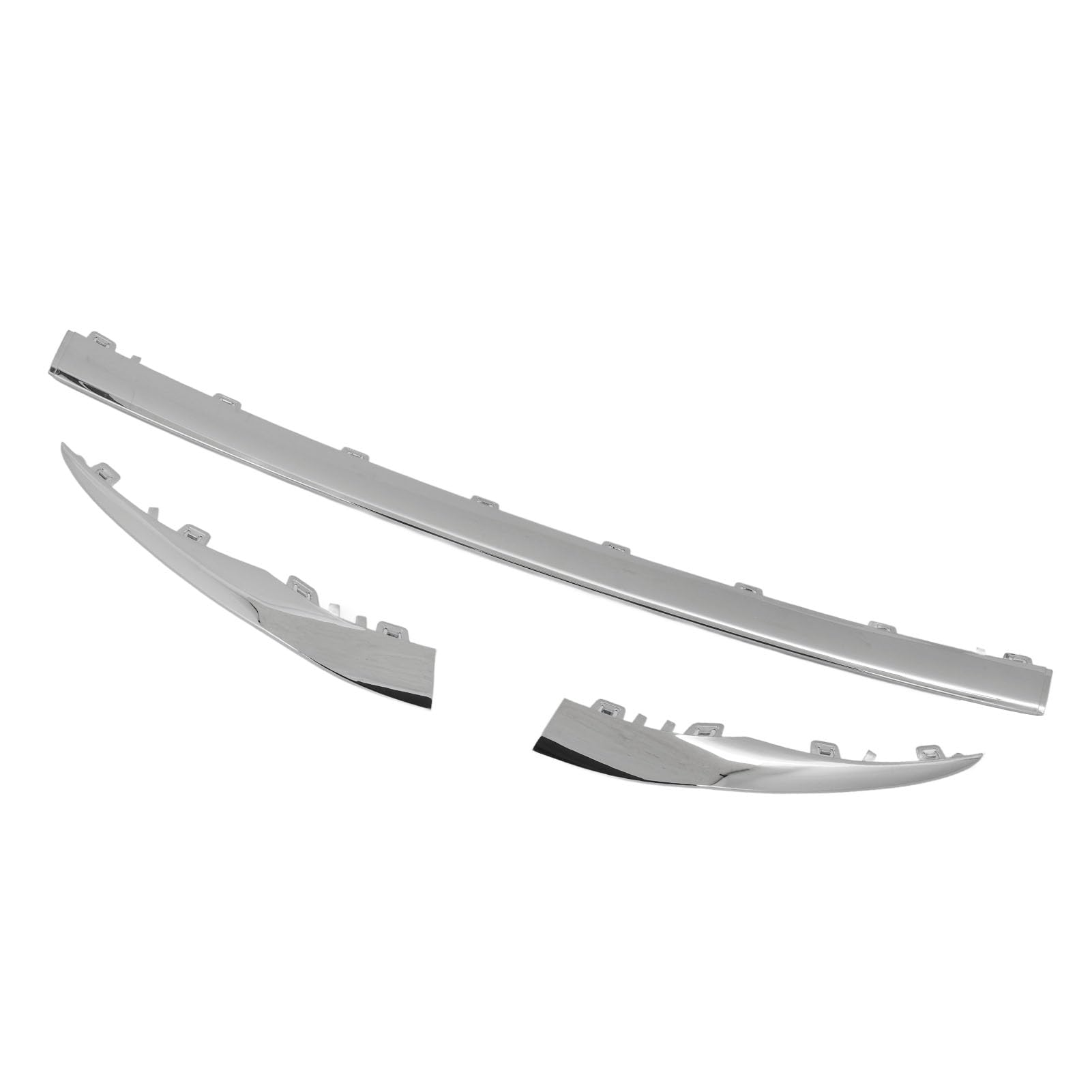Moldura del Parachoques Delantero Embellecedor Inferior de Parachoques Delantero Cromado 2058858602, Repuesto para Clase C W205 Line Facelift 2019 a 2021