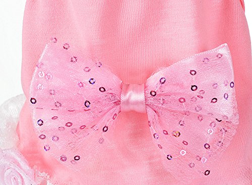 Dog Clothes Wakeu Bow Lace Tutu Dress Vest Pet Puppy Apparel For Small Dog Girl (Xs, Pink) #TOP4