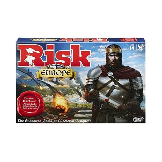 Hasbro Gaming Risk Europe Brettspiel: Militär-Strategiespiel für 2-4 Spieler ab 14 Jahren