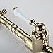 OREKPOT Retro Vintage Kitchen Taps, Kitchen Mixer Taps 1 Hole Swivel Spout Kitchen Sink Mixer Tap Single Lever Chrome，Gold