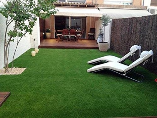 Kuber Industries PVC 45 MM Artificial Grass Carpet - 40"x 96", Green (VAGRASS0013_8)