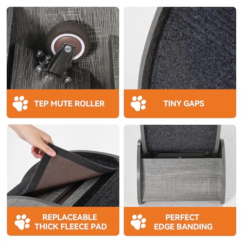 Roue d'exercice pour chat faible bruit pour préserver le calme intérieur - 5