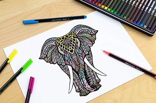 Fineliner Pens for Journaling No Bleed by Scribbles That Matter - 24 Colored Pens - For Bullet Journaling, Note Taking, Writing, Drawing, Sketching and as Bullet Journal Accessories - Thumbnail 2
