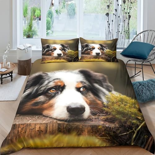 Housse de couette chien king en microfibre hypoallergénique et douce - 4