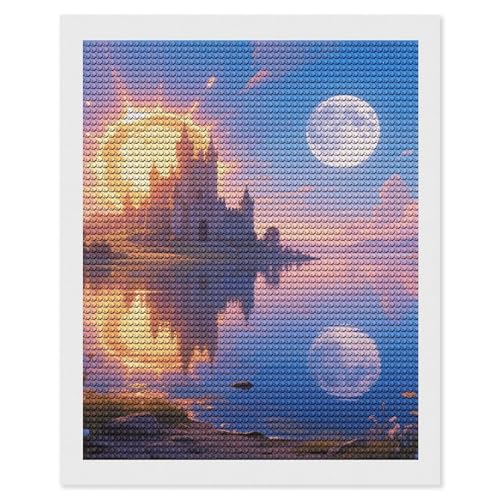 Loisir créatif diamant 5D broderie strass grand format 40x50 cm