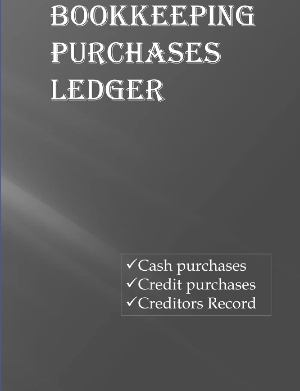 Bookkeeping Purchases Ledger