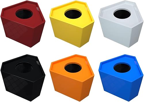 Miniatura 3 de Caja de micrófono personalizada Logo personalizado Cubo Hexágono micrófono bandera (blanco)