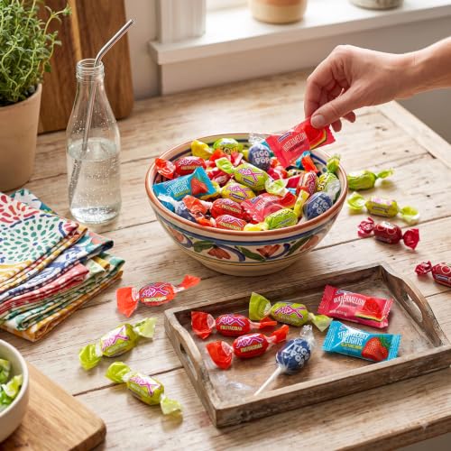 Image of Sweet and Sour Candy Variety Pack, 1 Pound Candy Mix, Individually Wrapped Bulk Candy, Party Mix Assortment, Pinata Stuffers, Candies For Goodie Bags