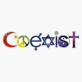 MAGNET Coexist Space 3 Magnetic Vinyl Sticker Decal Magnet 5"