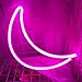 LED Luna Luces de Neón - Protecu USB o Letreros LED de Batería para Decoración de Pared | Luces Decorativas para Habitación Letrero de Luz de Neón para Fiesta de Navidad Sala de Estar (Rosa)
