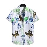 ✔-Tema: camisa de flores para hombre, camisa hawaiana de flores, moda, premium, ajustada, casual, cuello vuelto, cierre de botones, ajuste delgado, camisas de vestir de manga corta.