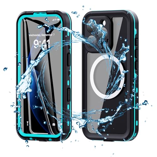 Coque étanche iPhone 16 Pro MagSafe IP68 anti-choc et entièrement scellée bleu