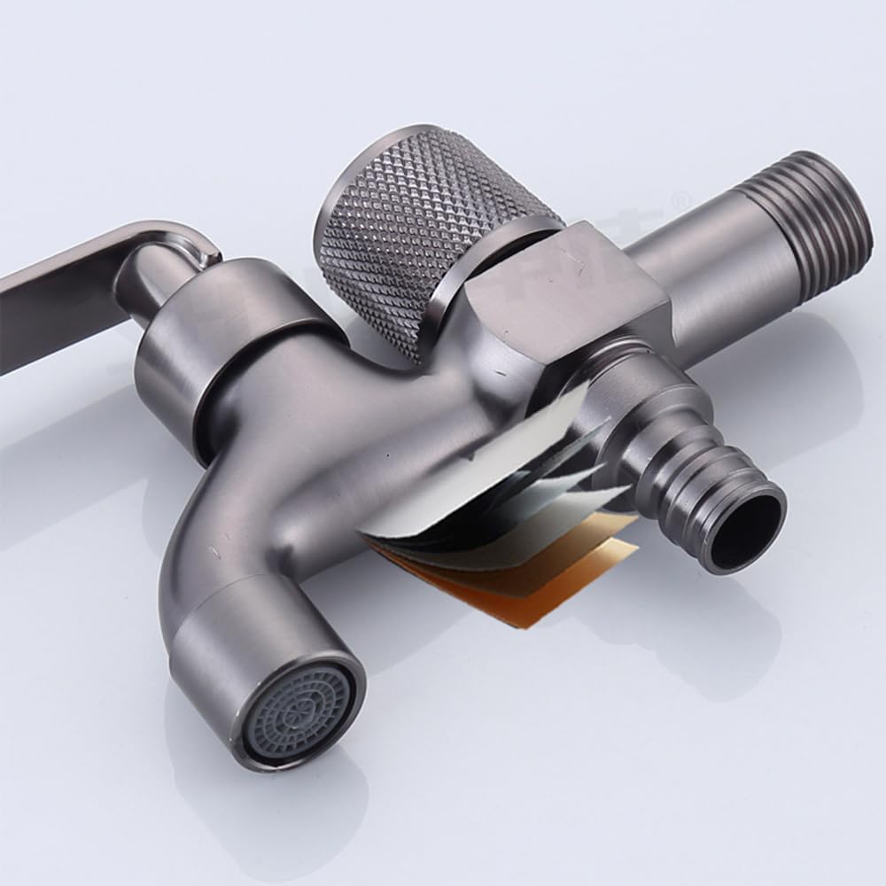 Frostsichere Außenarmatur G1/2 Single Wasserhahn Wand für den Außenbereich, Garten Wasserhahn Doppelt