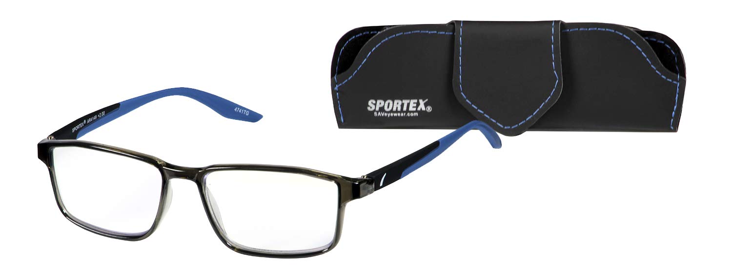 Select-A-Vision Sportex Sportex Performance Blue Light Readers, EAR4149-150-400, Blue