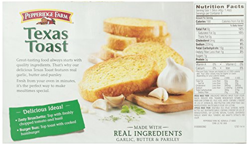 Pepperidge Farm, Texas Toast, Garlic, 8 Slices, 11.25 Oz (Frozen) #TOP1