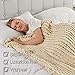 Maetoow Tighter Version Chenille Chunky Knit Blanket Throw （40×50 Inch）, Handmade Warm & Cozy Blanket Couch, Bed, Home Decor, Soft Fleece Banket, Boho Thick Blankets and Giant Yarn Throws，Beige