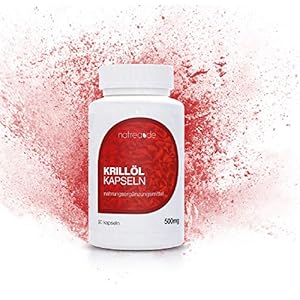Natrea Crillolie capsules, 90 capsules, hoge dosis Omega 3 + DHA + EPA ✔ 500 mg pure krillolie per capsule