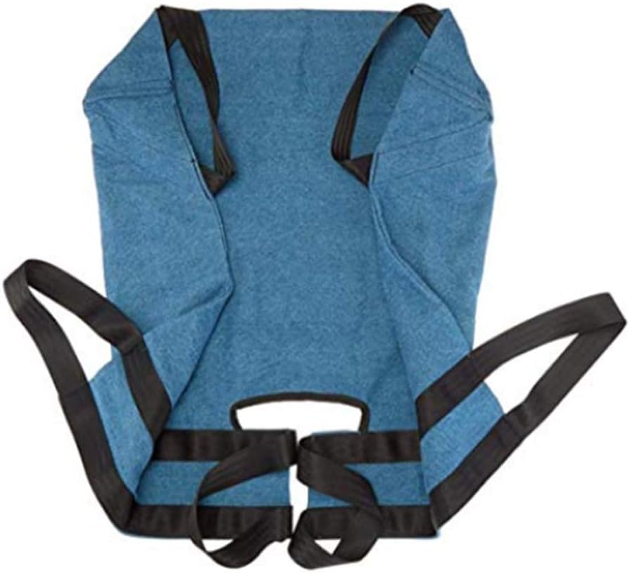 YAOBAOAide Transfer Lift Sling,Wheelchair Mobility Transfer System with 6 Belts for Transfers,Secure & Safe Lift Bedridden,Disabled Safe Belt (Blue)
