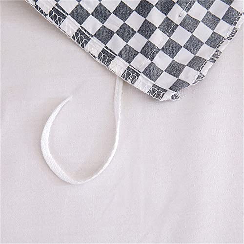 keephen Ensemble De Literie à Éléments Géométriques Réversible Disponible Housse de Couette Taie d'oreiller Mode Luxe Toutes Saisons Disponible Confortable Lit Simple Ensemble 3 Pièces – vue 4