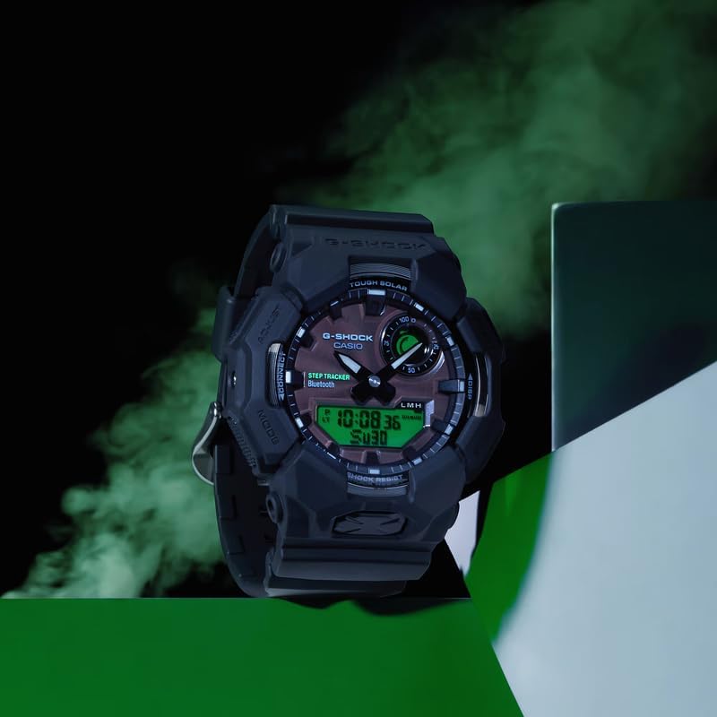 G-Shock GAB010BEG-1A Bold Electric Green Ana-Digi Black Resin Tough Solar