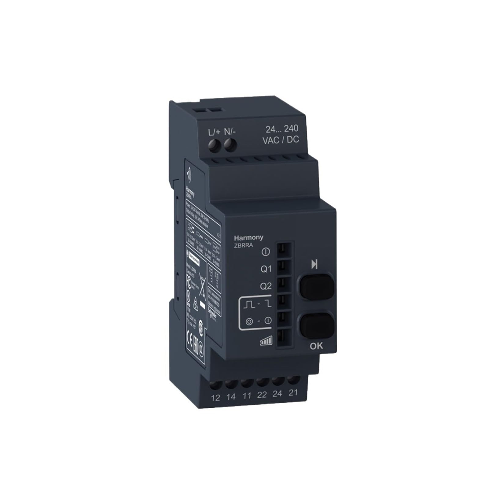 ZVQYSGIW 1PCS Programmable receiver 2 relays 24-240VAC/DC 2pusbuttons