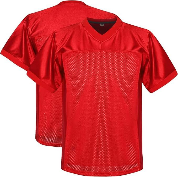 KUAIPAO Youth Blank Football Jersey, Kid's Hip Hop Jersey Sports T-Shirt for Party