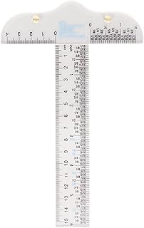 Acrylic Clear T-Square Ruler, Inches and Metric T Square Ruler, Transparent T Ruler for Crafting Drafting and General Layout Work