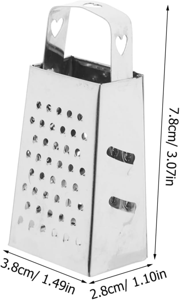 6pcs Mini Cheese Grater Four-sided Shredder Stainless Steel