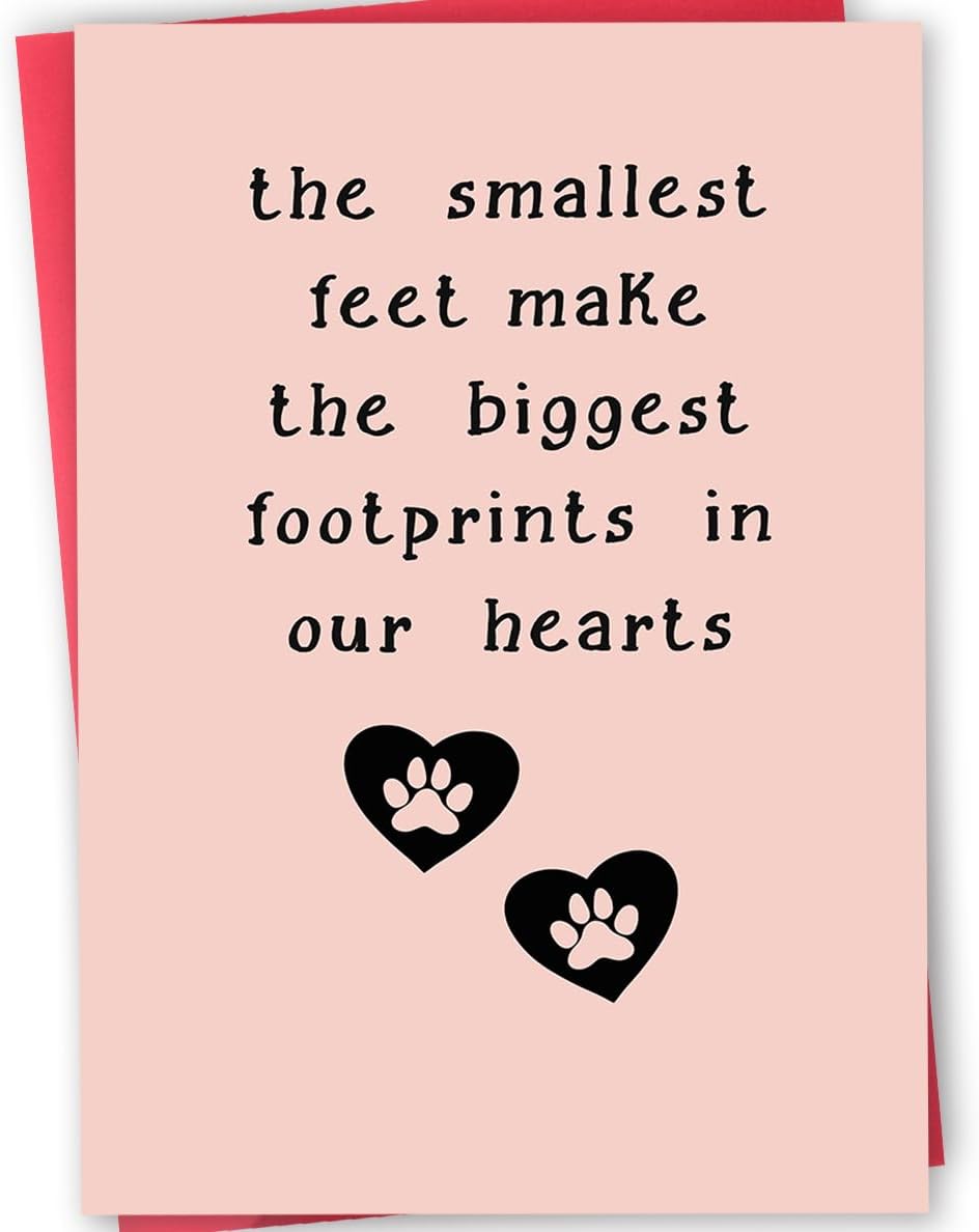 Loss Sympathy Card for Pet Owner, Dog or Cat Loss Card for Women Men, Pet Mourning Bereavement Cards for Family Friends, Condolence Cards for Him Her