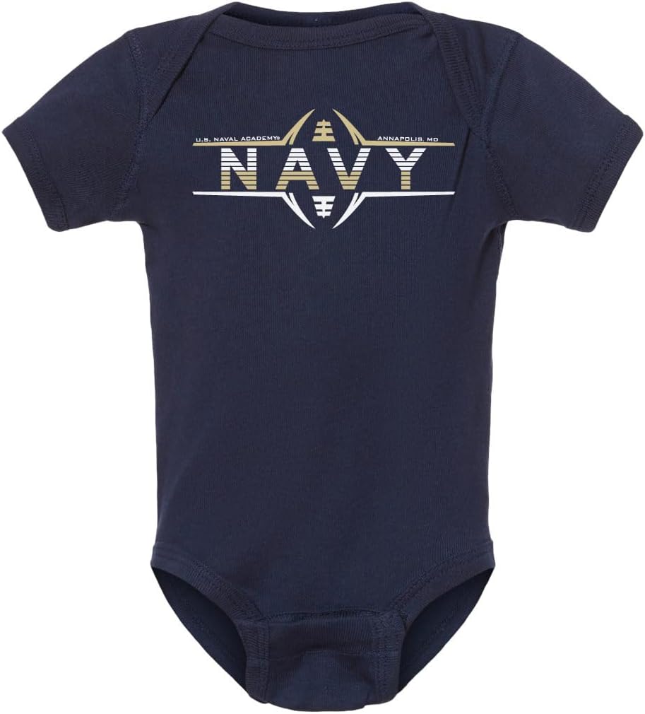 CornBorn United States Naval Academy Midshipmen Baby Clothes | Infant Romper | Choose Your Design