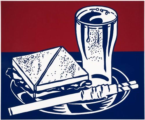 Roy Lichtenstein - Sandwich and Soda Art Print NO LONGER IN PRINT - LAST ONE!!