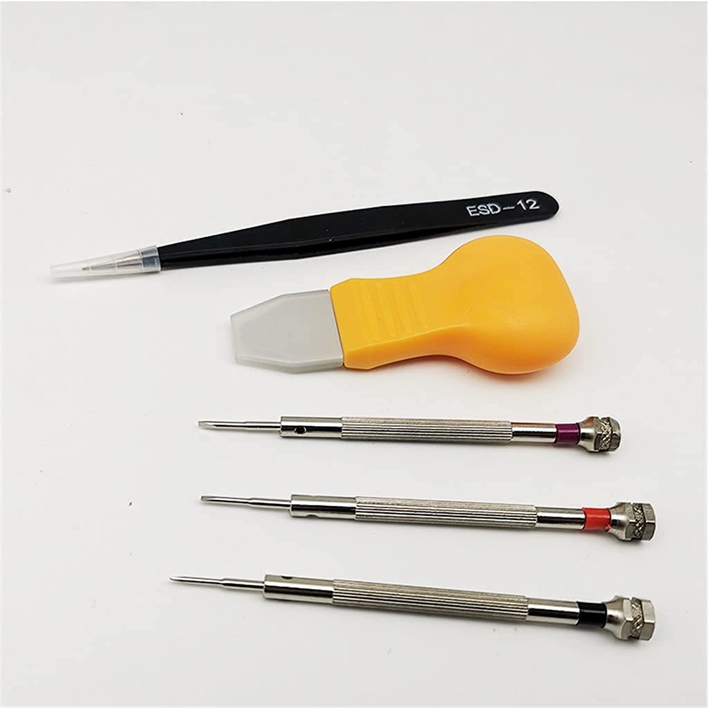 SePkus Herramientas para Relojes Correas Reparación Junta Lubricante Tornillo Banda Kit Movimiento Cuero (B)