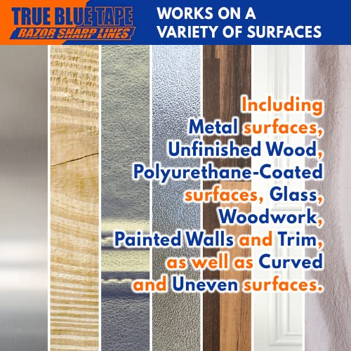 True Blue Premium Blue Professional Painter’s Masking Tape – Indoor And Outdoor Use – Commercial Grade - Available In 2 Widths – Works On A Variety Of Surfaces (1.5 Inch, 36-Pack) #TOP7