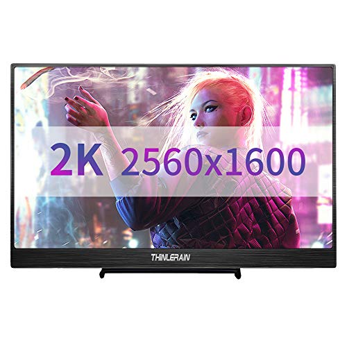 Greatest Product Thinlerain 10.1 inch Portable 2K Monitor USB C, HDMI Monitor IPS Screen Gaming Monitor 2560 x 1600 for PS3 PS4 Xbox XBOX360 Laptop MacBook