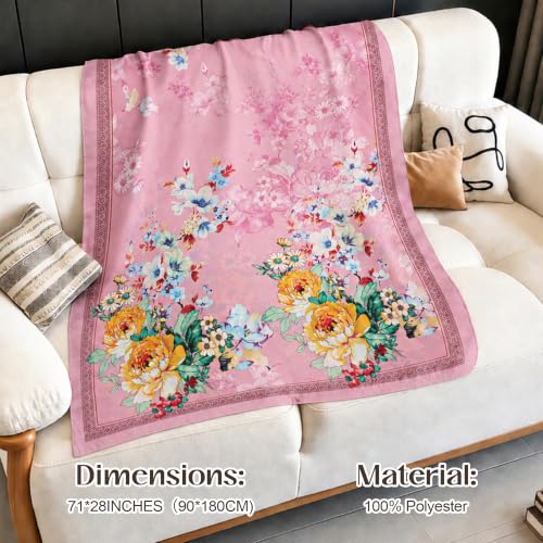 YuiFiare Large Silk Feeling Scarf Satin Neck Head Shawl Wrap — view 5
