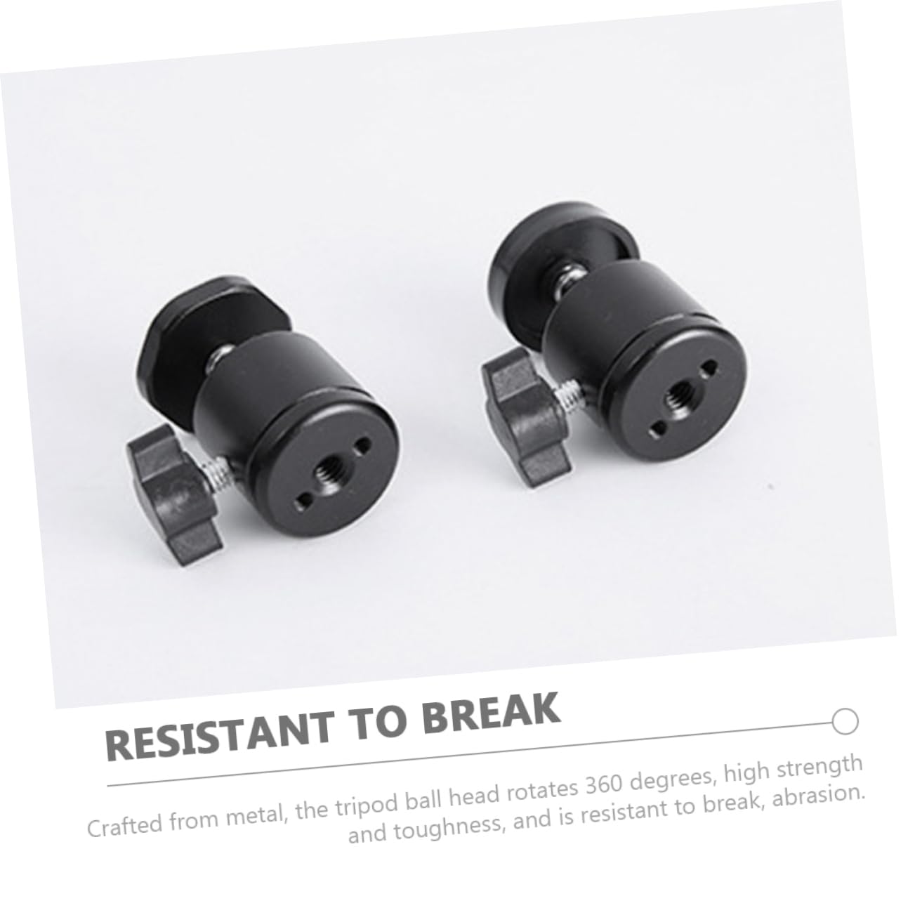 Wakauto Photography Accessory Set 8pcs Camera Tripod Ball Heads Metal Ball Head Mounts 1/4'' Adapter for Dslr Stands